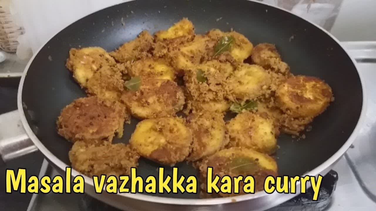 vazhakkai kara curry / Masala vazhakkai poriyal / vazhakkai poriyal in tamil /vazhakkai varuval