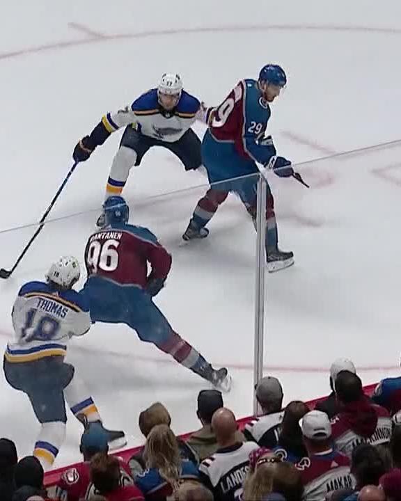 Nathan MacKinnon with his second goal of the night