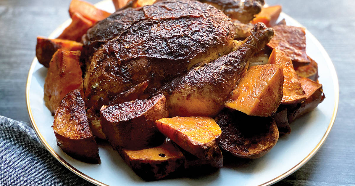Roasted Cinnamon Chicken & Sweet Potatoes