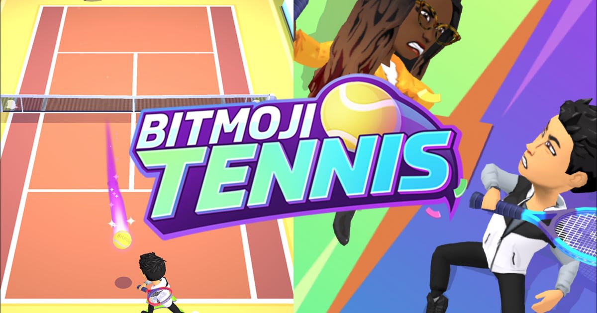 Snapchat's new Bitmoji Tennis game lets you play like a pro from the couch