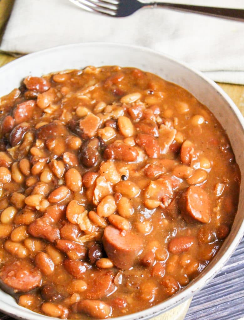 Slow Cooker Cowboy Beans