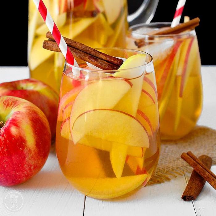 Sparkling Hard Apple Cider Sangria - Fall Cocktail Recipe