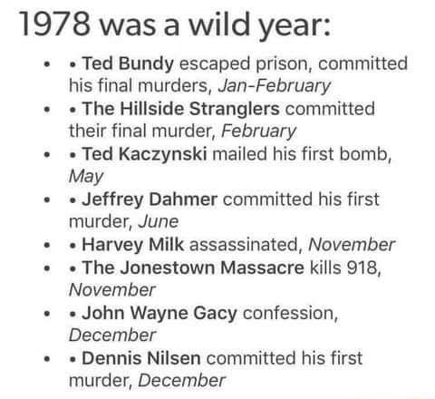 1978 was an important year for True Crime