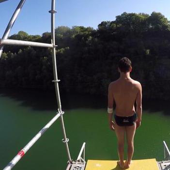 Teenager Aidan Heslop is set to become the youngest ever Red Bull Cliff Diving athlete