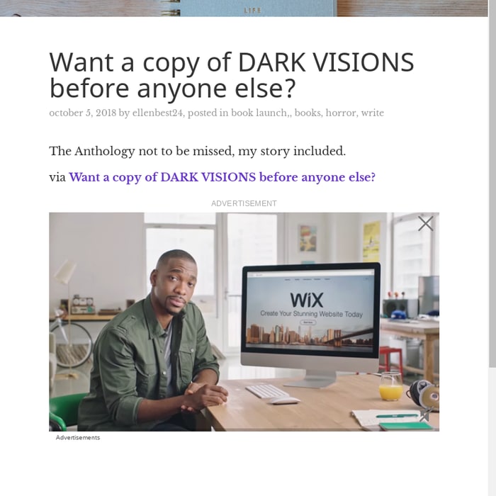 Want a copy of DARK VISIONS before anyone else?