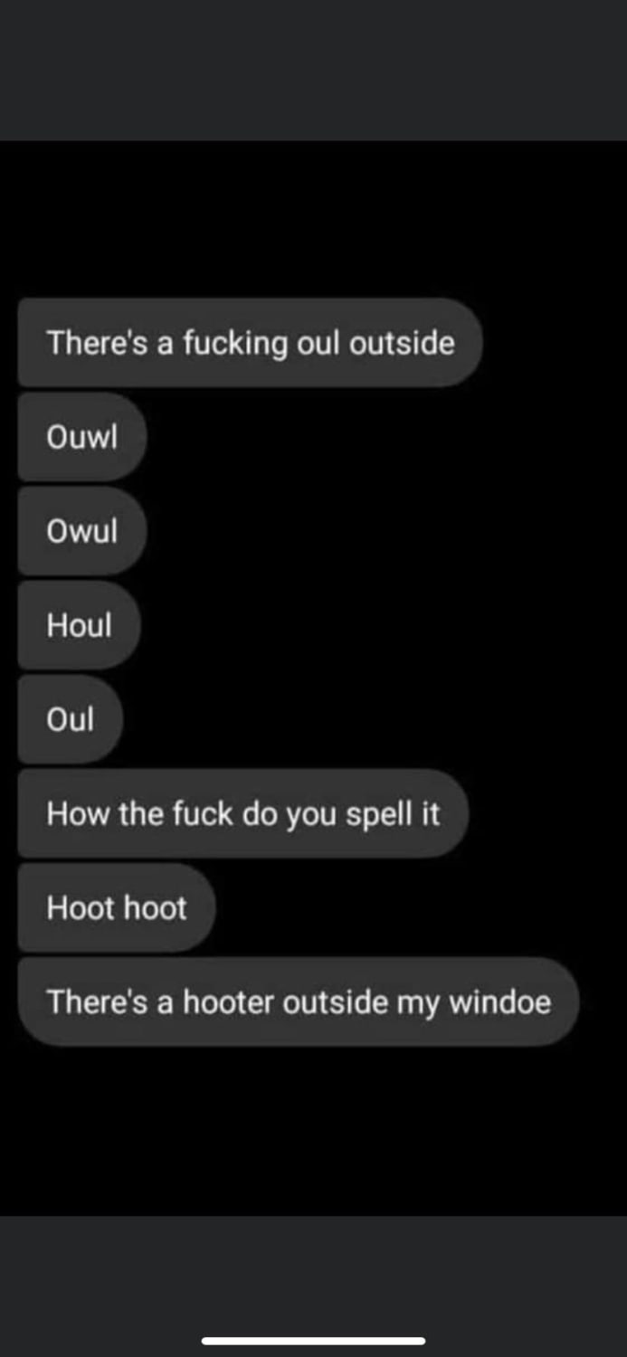 To write the word owl