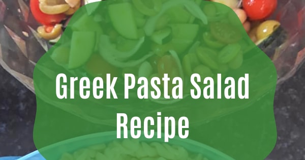 Greek pasta salad recipe - #Vegan #WithoutFeta