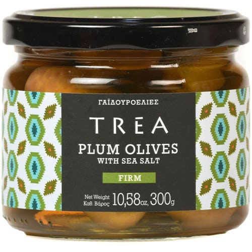 TREA Plum Olives with Sea Salt from Astros, Arkadia, Greece