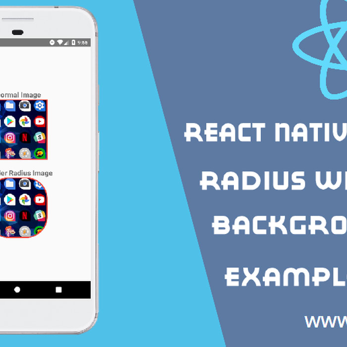 React Native Border Radius with background color Example