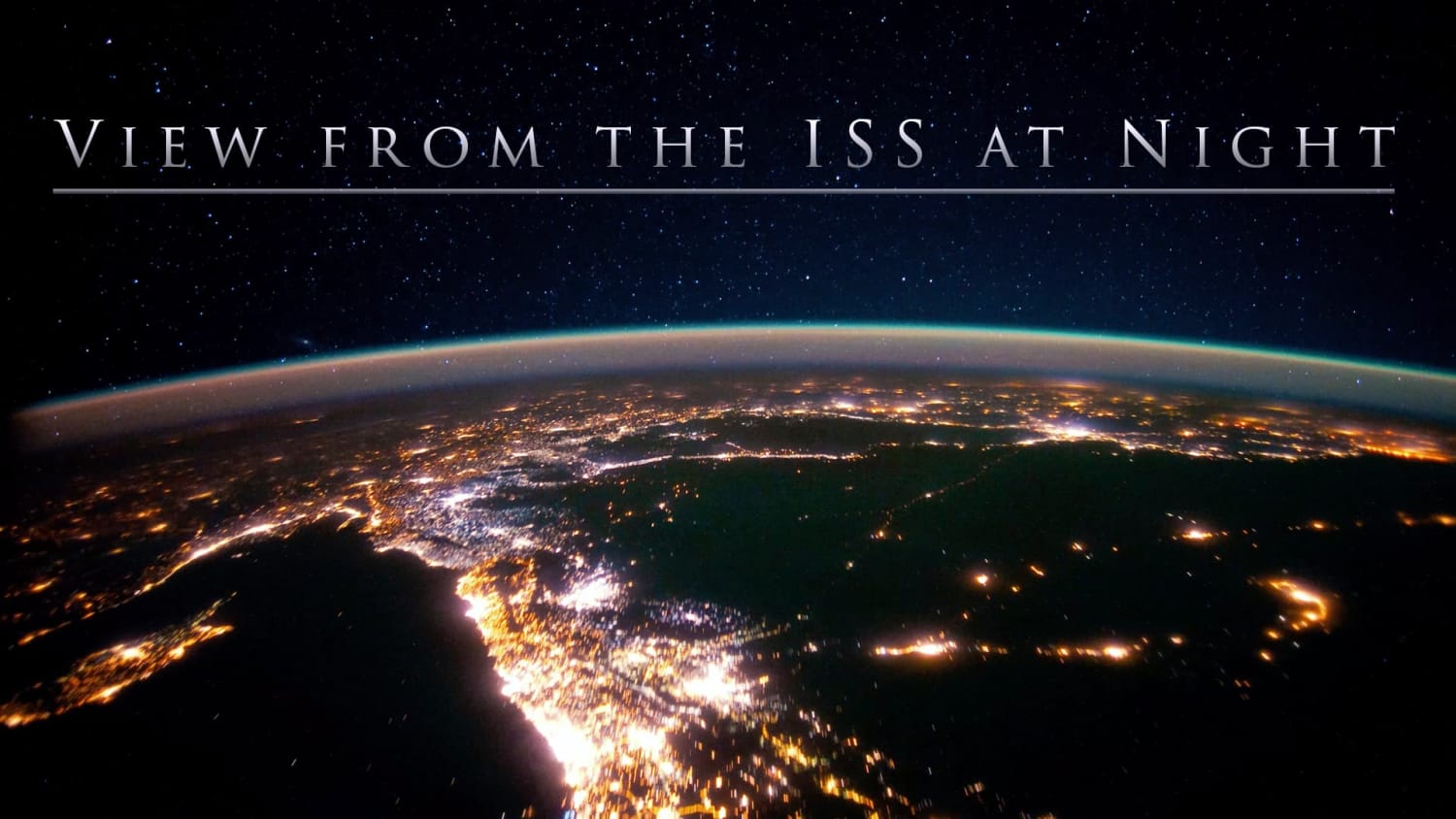 View from the ISS at Night