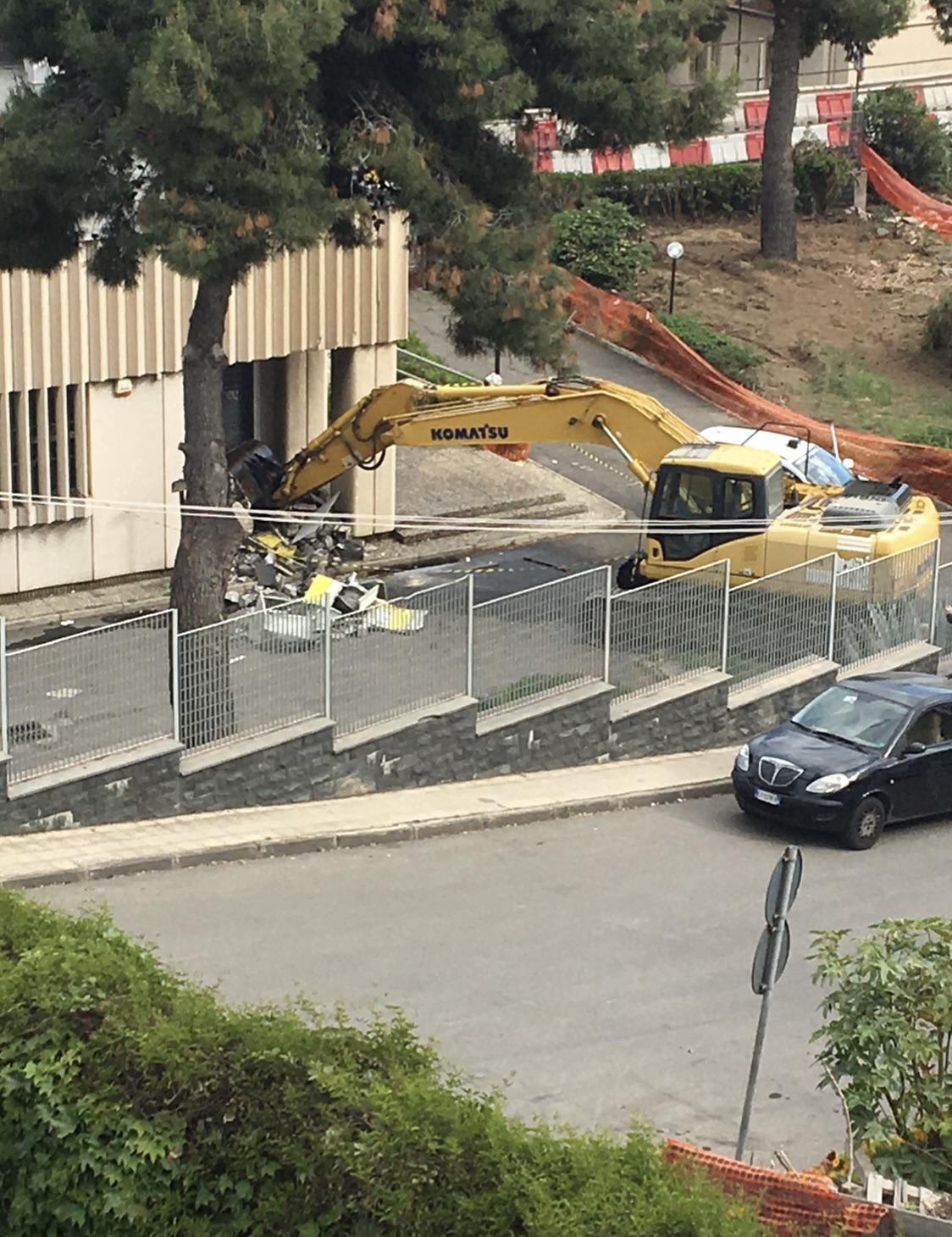 Woke up at 3am to the sound of thiefs ripping an ATM out of the post office across the street using an excavator they highjacked from the construction site next door.