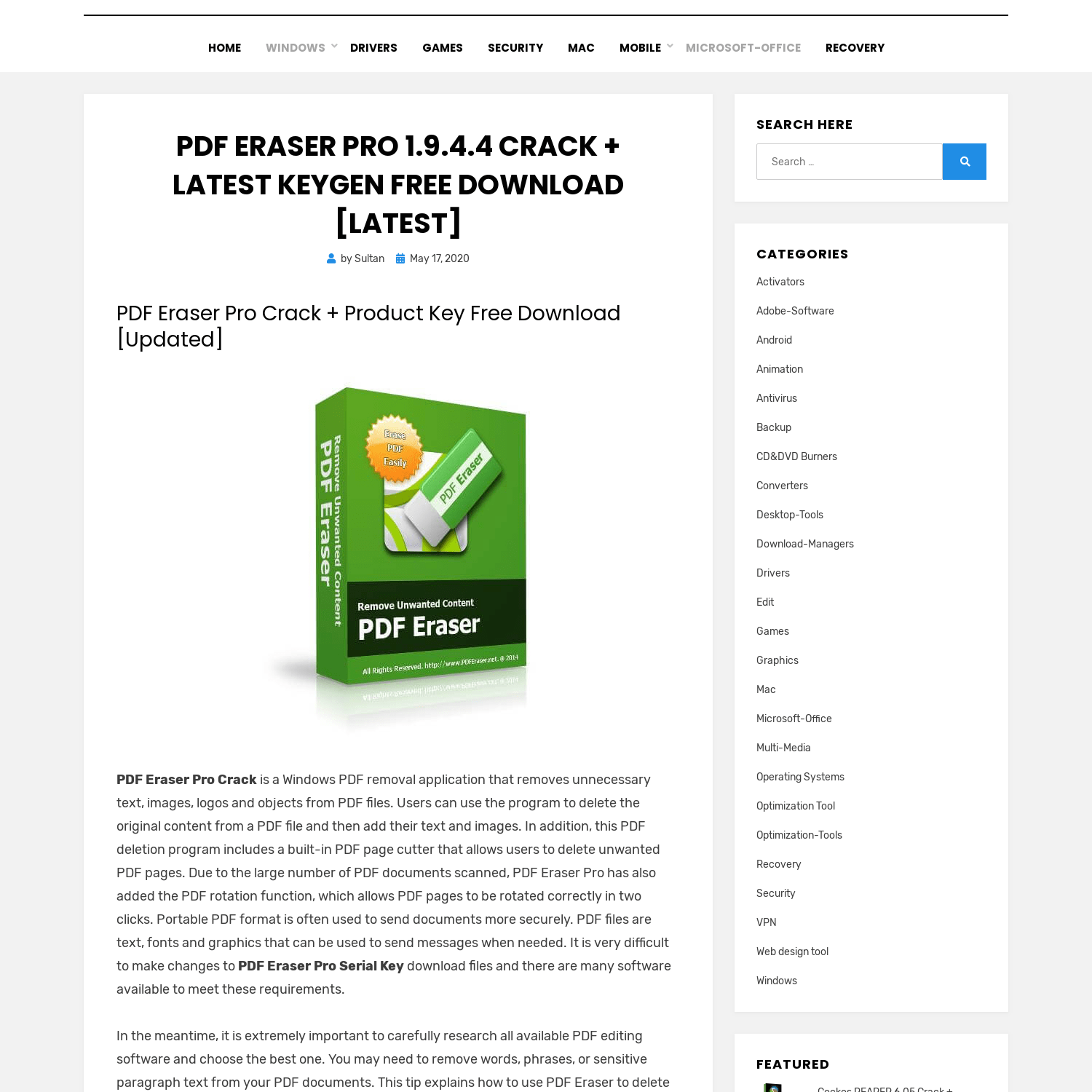 PDF Eraser Pro 1.9.4.4 Crack + Latest Keygen Free Download [Latest]