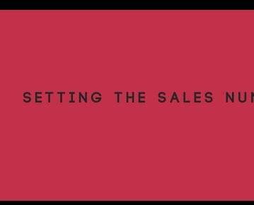 Setting the Sales Number
