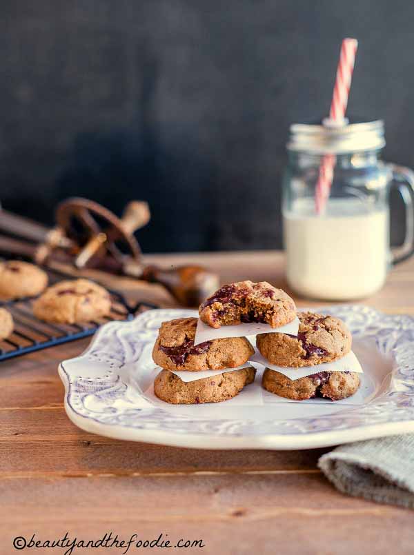 Easy Chocolate Chunk Nut Butter Cookies