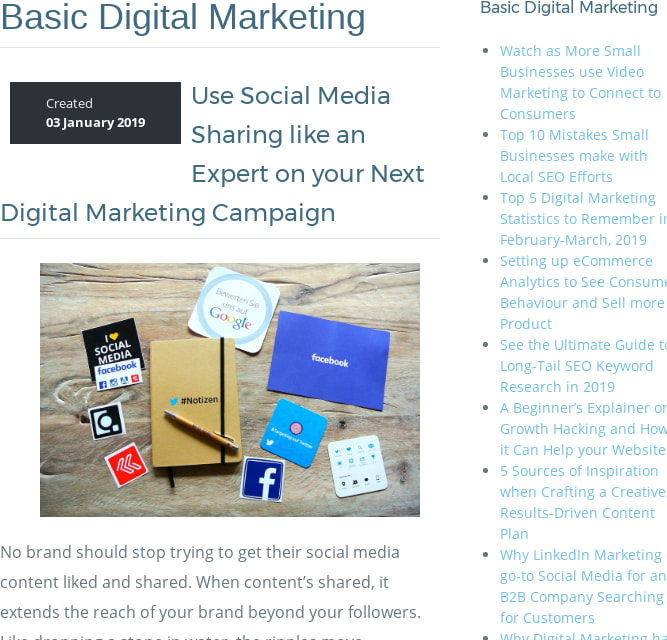 Use Social Media Sharing like an Expert on your Next Digital Marketing Campaign
