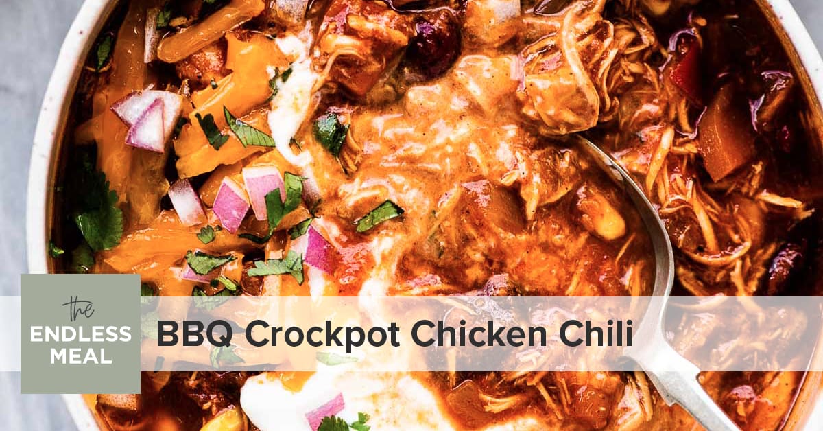 BBQ Crockpot Chicken Chili