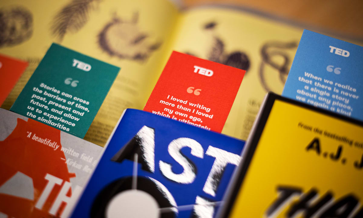 12 delightful, insightful quotes about reading, writing and storytelling, from TED Talks