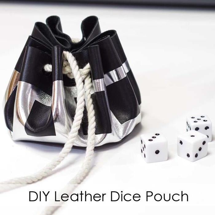 DIY Leather Dice Pouch using the Cricut Maker & Knife Blade
