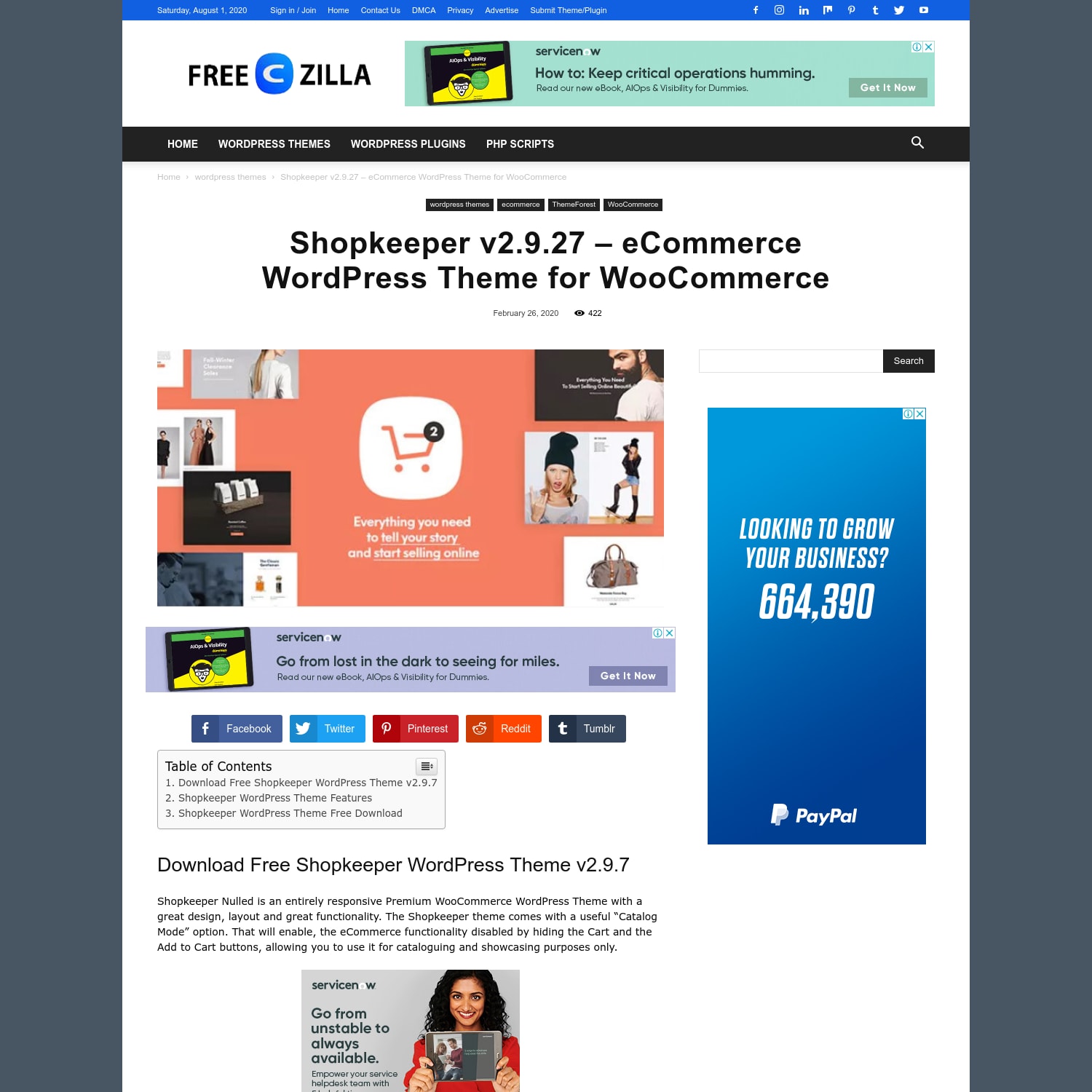 Download Free Shopkeeper Nulled v2.9.27 - eCommerce WordPress Theme for WooCommerce