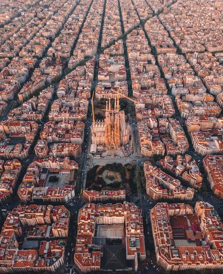 This view of Barcelona