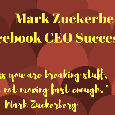 Mark Zuckerberg Facebook CEO Success Story