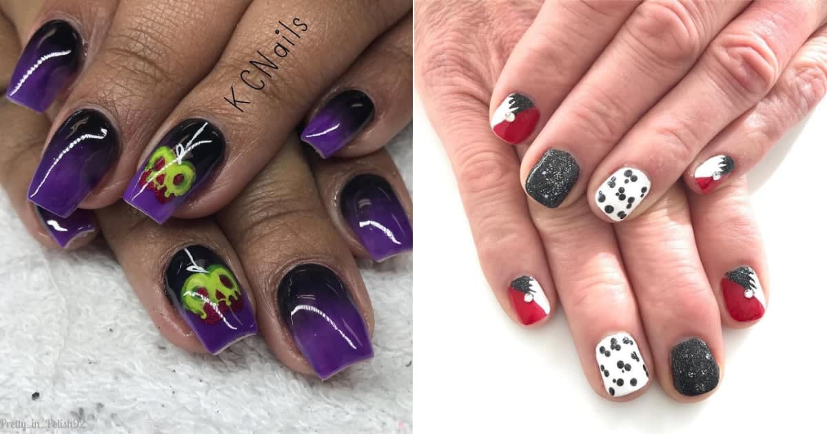Complete Your Disney Villain Costume With These On-Point Nail Art Ideas