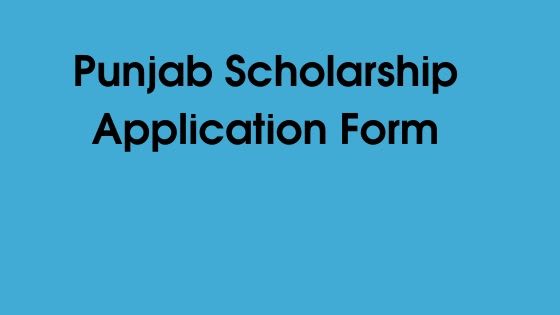 Punjab Scholarship Application Form 2020 Apply Online @ punjabscholarships.gov.in
