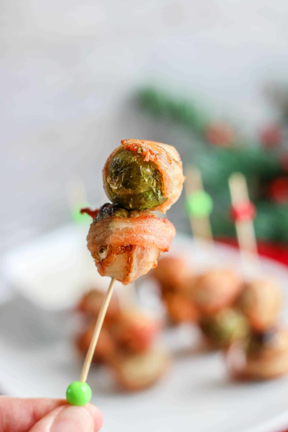 Keto Bacon Wrapped Brussel Sprouts