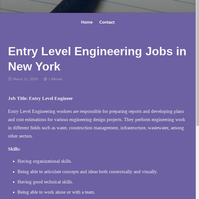 Entry Level Engineering Jobs in New York