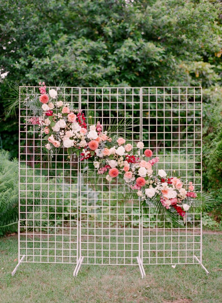 DIY Floral Ceremony Backdrop by Bloom Culture Flowers