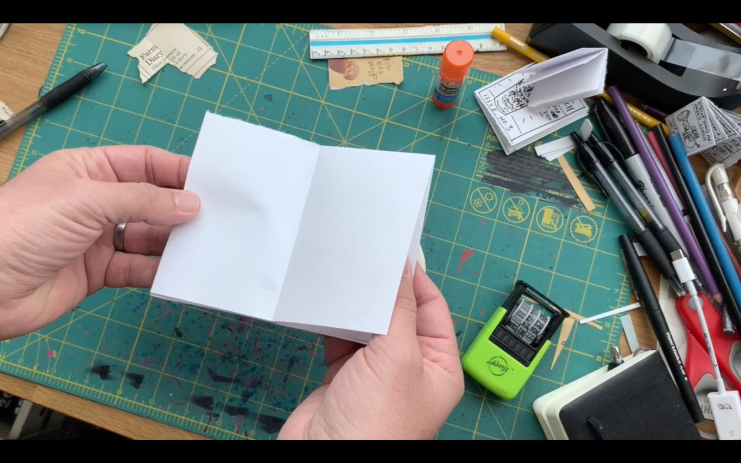 How to make a zine from a single sheet of paper