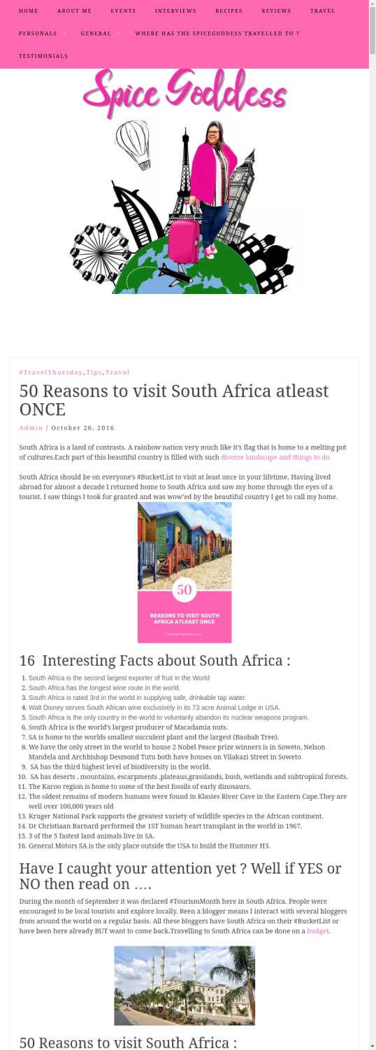 50 Reasons to visit South Africa atleast ONCE