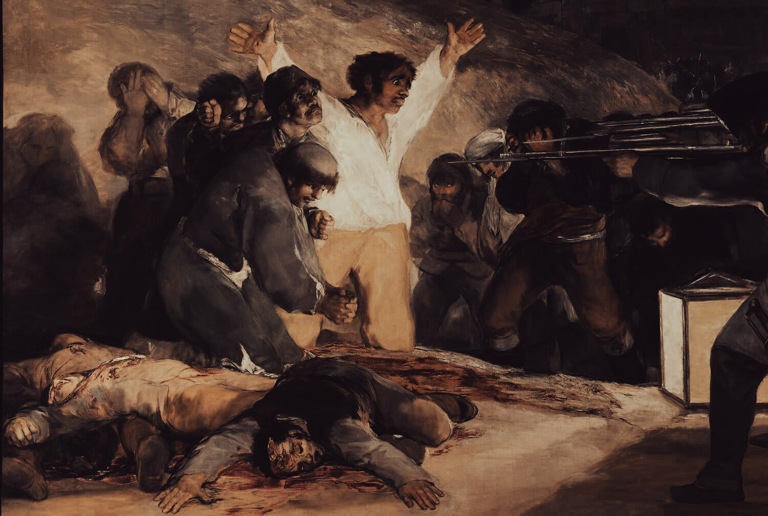 Третье мая 1808 года гойя. Франсиско гойя расстрел повстанцев. Расстрел повстанцев 3 мая 1808 года в мадриде. Расстрел 3 мая 1808. Франсиско гойя третье мая.