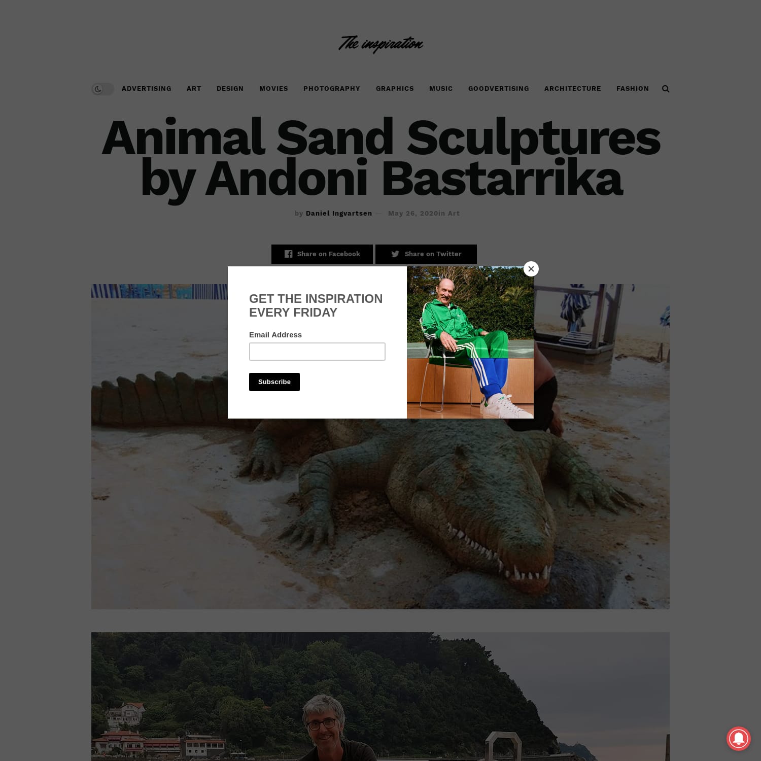 Animal Sand Sculptures by Andoni Bastarrika