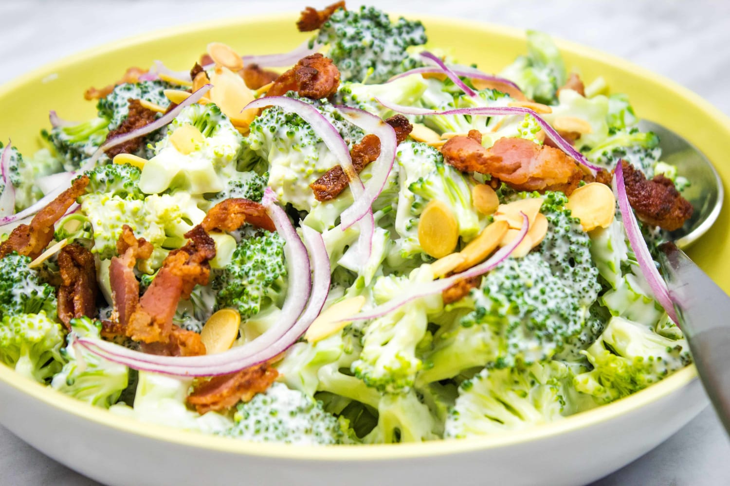The EASIEST Keto Broccoli Salad With Bacon