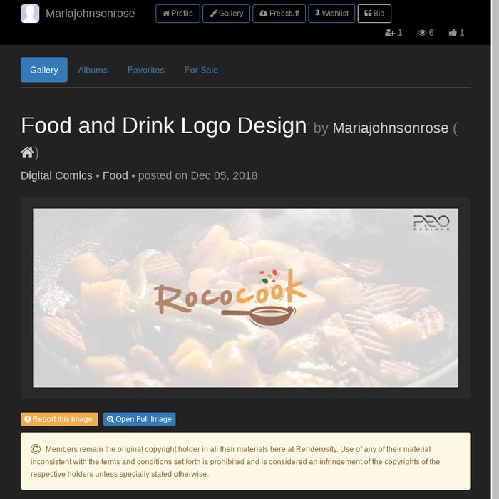 Food and Drink Logo Design by Mariajohnsonrose Digital Comics Food