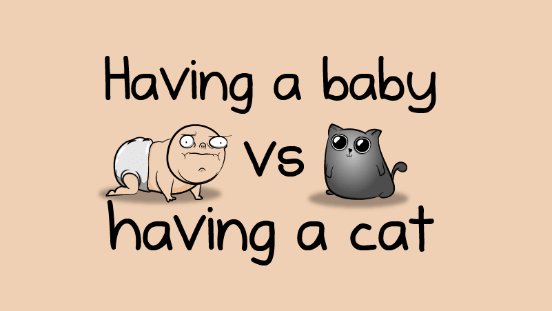 Having a baby VS having a cat
