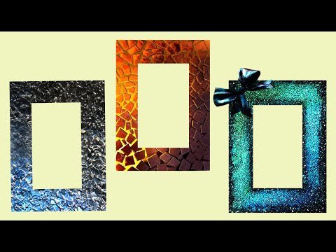 3 DIY Ways to Make Unique Crafty Photo Frames !!! 3 INTERESTING DIY PICTURE FRAME IDEAS