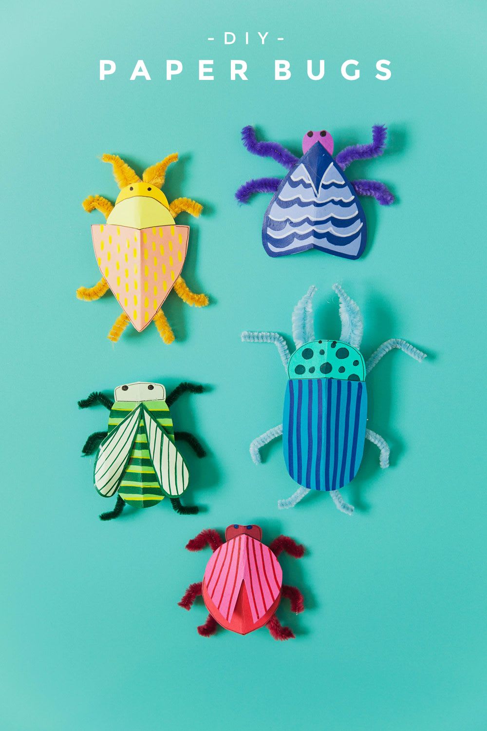 DIY PAPER BUG KID CRAFT - Tell Love and Party