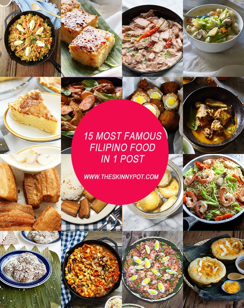 15 MOST FAMOUS FILIPINO FOOD IN 1 POST/ FILIPINO COOKING