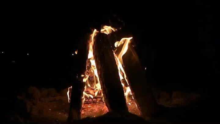 Slow-mo campfire @ Lone Pine