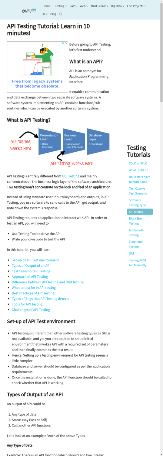 API Testing Tutorial: Learn in 10 minutes!