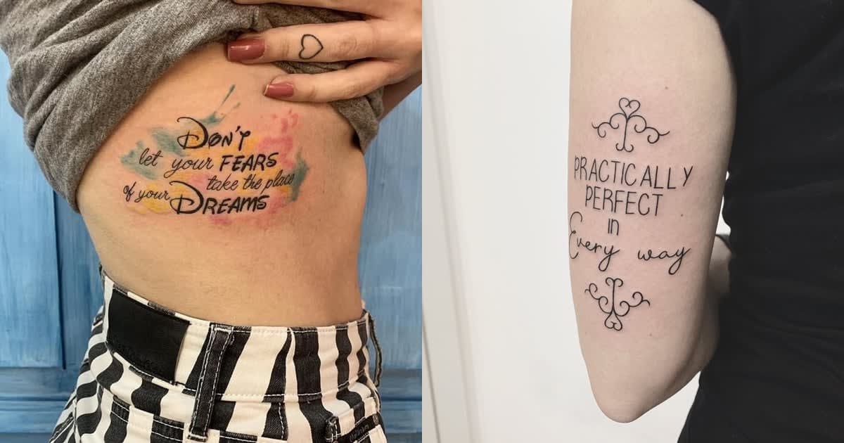 52 Disney Quote Tattoos That Are Practically Perfect in Every Way
