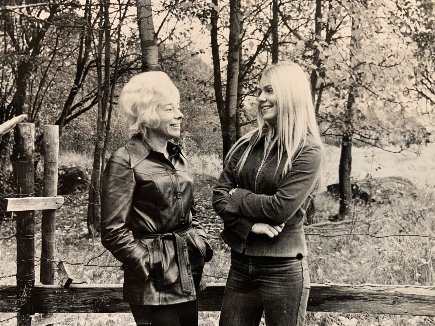 My mother and grandmother, ca 1970.