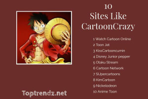 Cartooncrazy - Free Online Watch Cartoon Crazy Alternatives Anime Streaming Websites