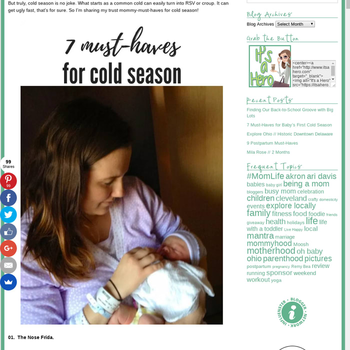 7 Must-Haves for Baby's First Cold Season