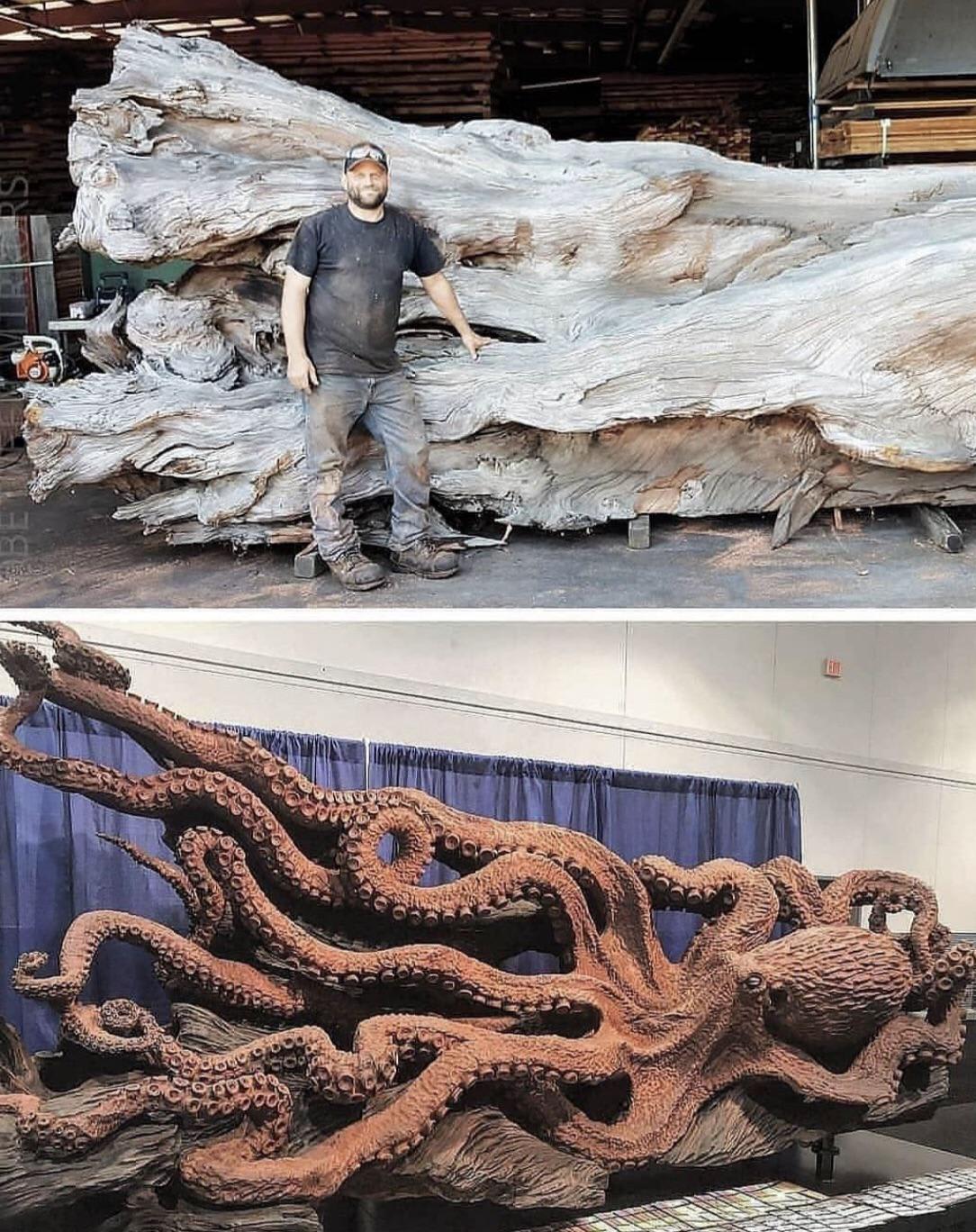 This crazy wood sculpture