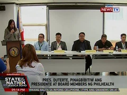 SONA: President Duterte, pinagbibitiw ang presidente at board members ng PhilHealth
