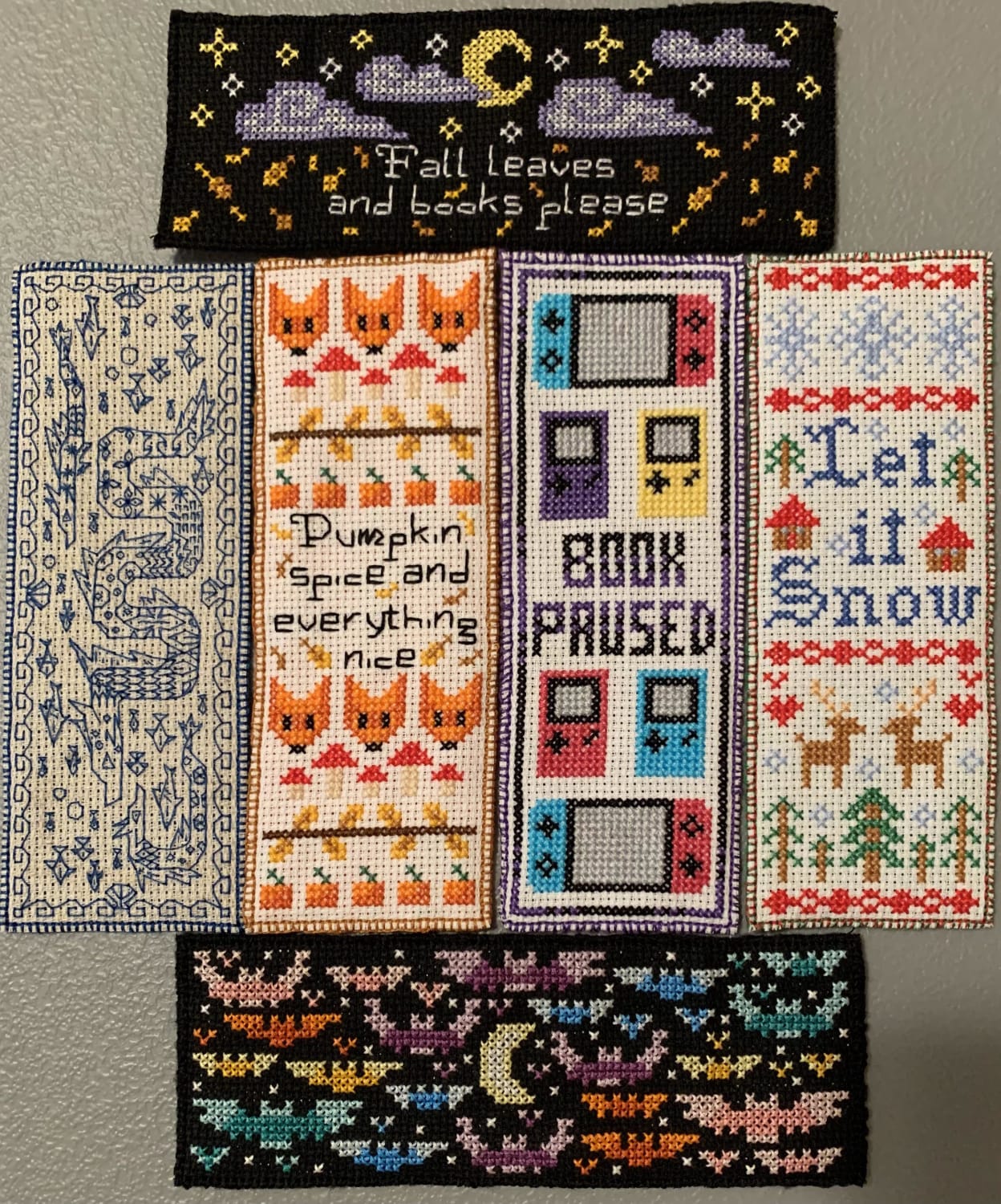 [FO] I can’t stop making cross stitch bookmarks