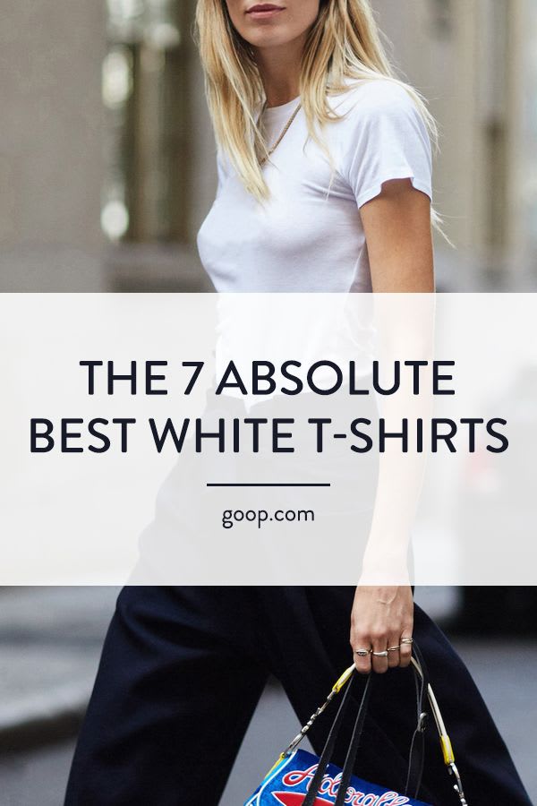 The Best White T-Shirts For Women In 2020 | Goop | White tshirt women outfit, Perfect white tee, White tshirt women